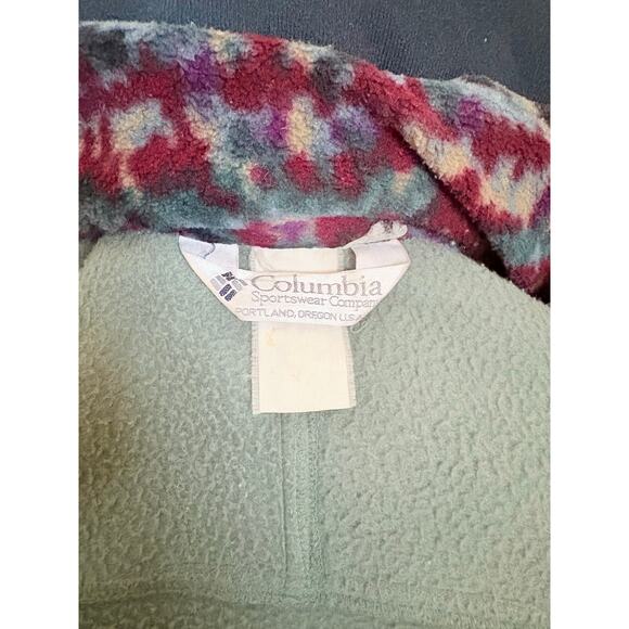 Vintage Columbia Long’s Peak 3-in-1 Parka Purple Teal Fleece Liner Women’s M - Picture 7 of 8